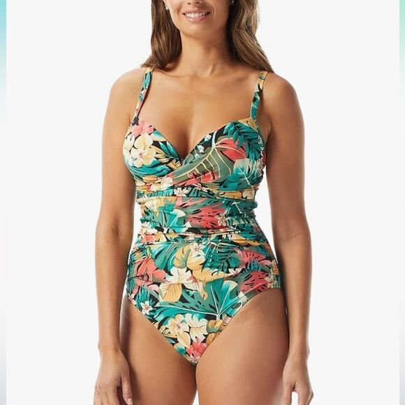 COCO REEF Enrapture Bra Sized Underwire One Piece Molded Push Up in Sz 36E. NWT! - Picture 1 of 16